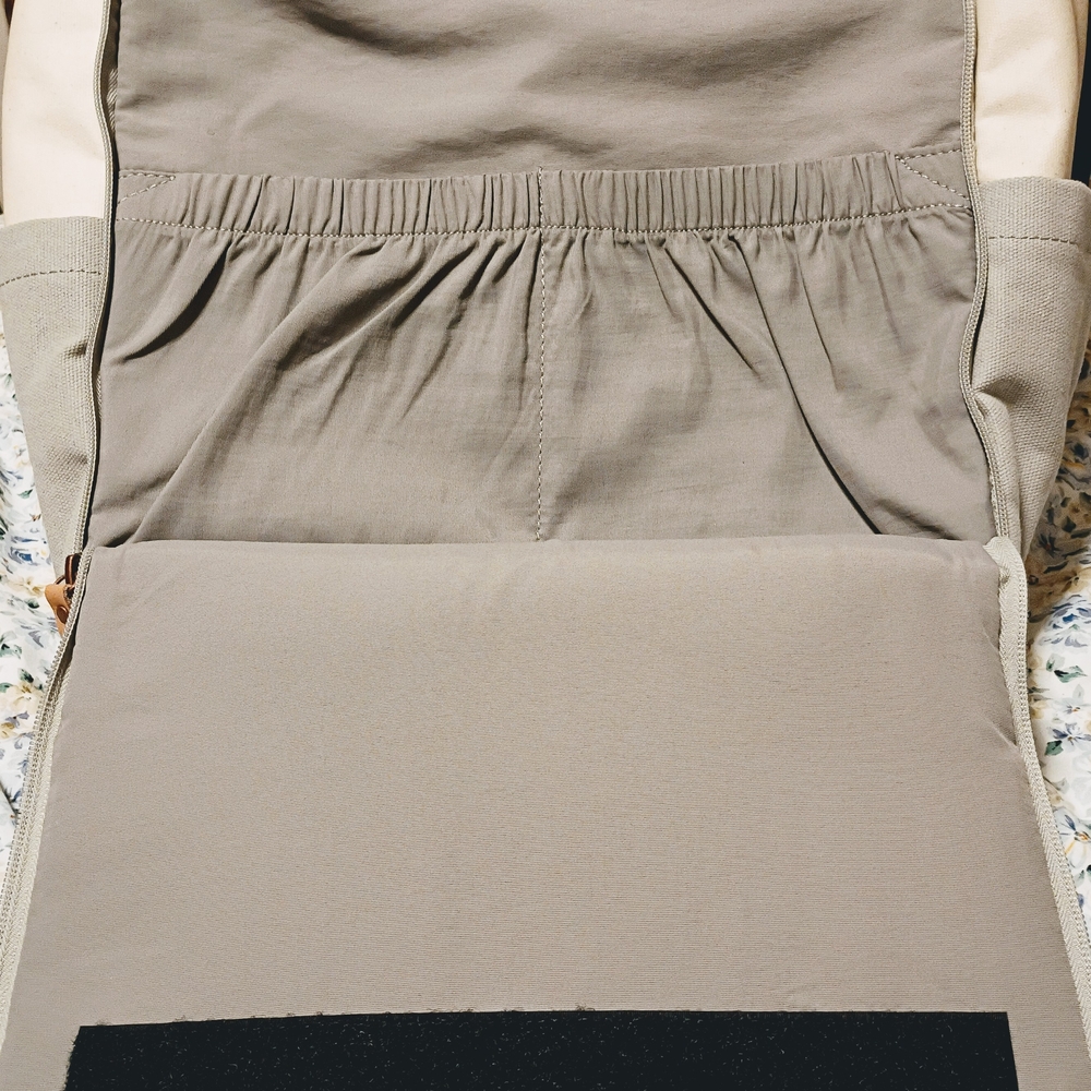 Petunia Pickle Bottom Cream and Gray Baby Bag - Picture 5 of 6